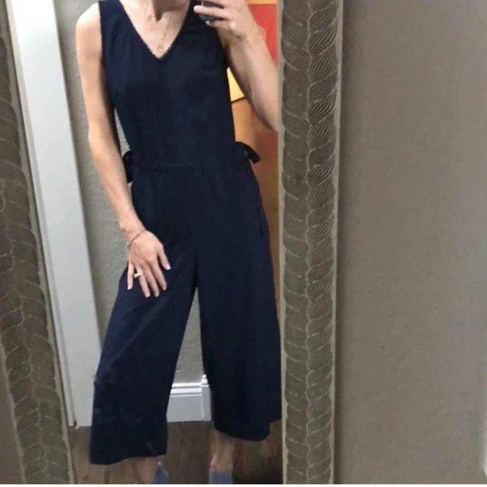 Navy Sleeveless Jumpsuit Eliane Rose